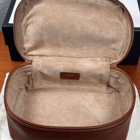 Gucci by Tom Ford mid 90s Horsebit Vanity makeup leather case tan with horsebit - Picture 3 of 13